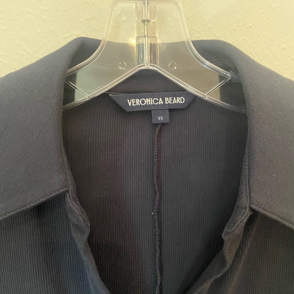 Veronica Beard Women's Jaxley Knit Midi Dress Bright Navy Blue size XS - Picture 8 of 8